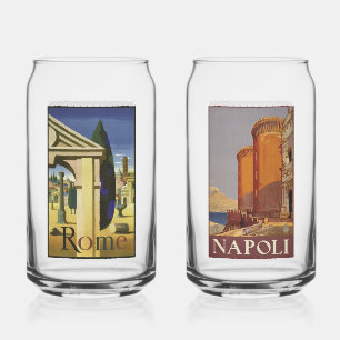 Rom & Neapel Italien Vintage Reise Dosenglas