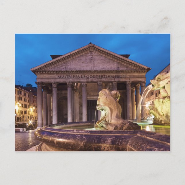 Rom - Pantheon auf der Postkarte (Vorderseite)