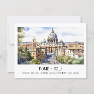 Rom Petersdom Panoramagebälk Postkarte