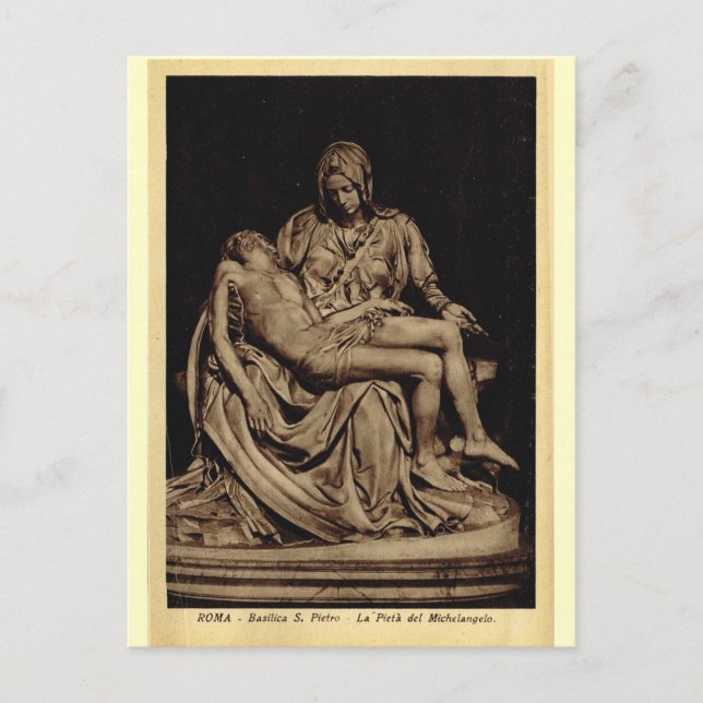 Rom, Pieta, von Michelangelo Postkarte (Vorderseite)