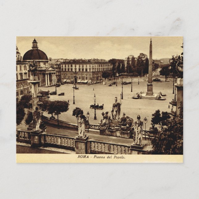 Rom,Platz des Paulo Postkarte (Vorderseite)