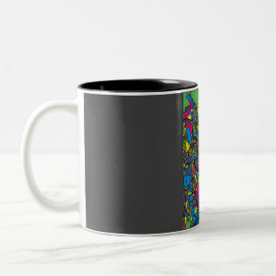 Rom Pop Art Colorado Städtische Badeanstalt Abstra Zweifarbige Tasse