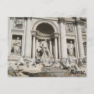 Rom Postkarte Italien Trevi-Brunnen
