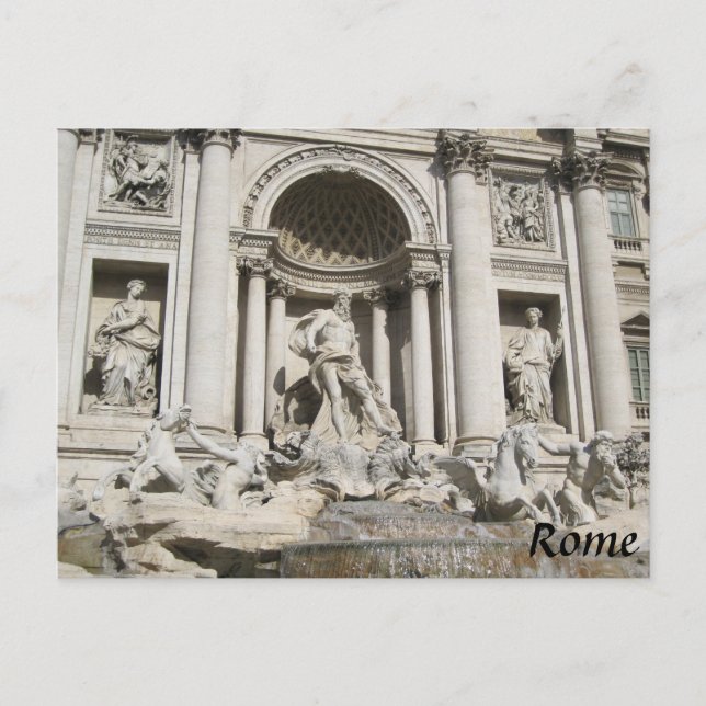 Rom Postkarte Italien Trevi-Brunnen (Vorderseite)