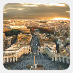 Rom Quadratischer Aufkleber