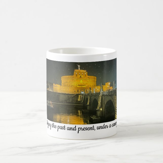 Rom Reise Ponte Sant'Angelo Kaffeetasse (Mittel)