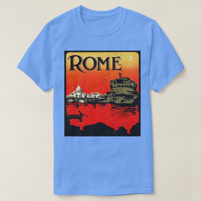Rom Retro 80er Reisen Souvenir T-Shirt (Design vorne)