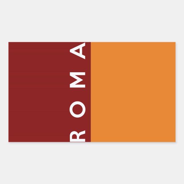 Rom roma Stadtflagge italischer Ländername Rechteckiger Aufkleber (Vorderseite)