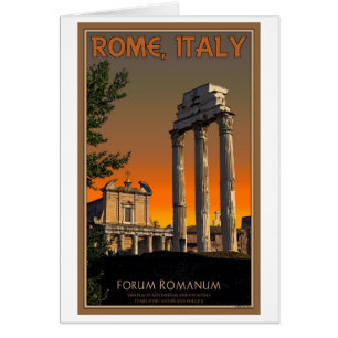 Rom - Ruinen-Tempel im Forum Romanum