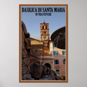 Rom - Santa Maria in Trastevere Poster