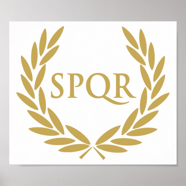 Rom SPQR Rom Senat Siegel Poster (Vorne)