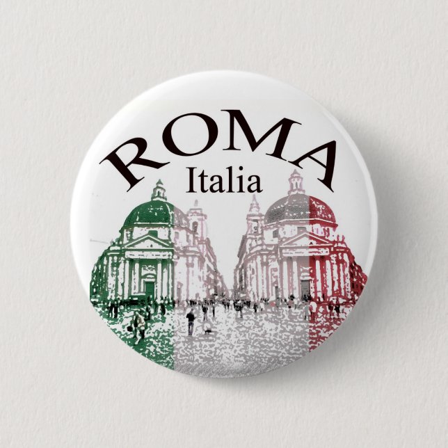 Rom stempelte button (Vorderseite)