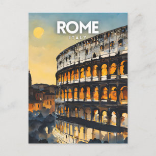 Rom Travel Nostalgic Postkarte