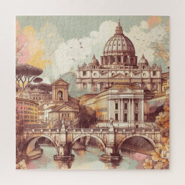 Rom Vatikanstadt Italien Europa Puzzle (Vertikal)