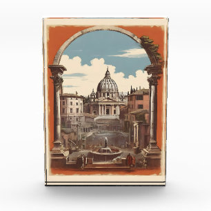 Rom-Vintage-Plakat Fotoblock