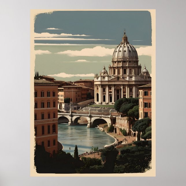 Rom Vintage Poster (Vorne)