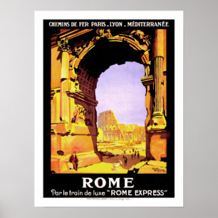 Rom Vintage Travel Poster