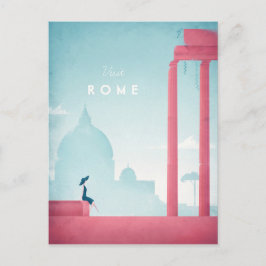 Rom Vintage Travel Poster - Kunst, Dichtung und Mu Postkarte