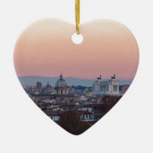 Rom von Gianicolo Panorama bei Sonnenuntergang Keramikornament