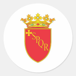 Rom-Wappen Runder Aufkleber