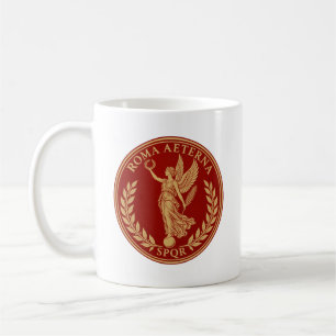 Roma Aeterna – Römischer geflügelter Sieg SPQR Kaffeetasse