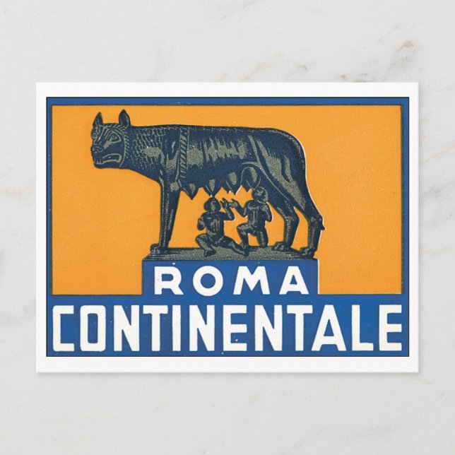 Roma Continentale Postkarte (Vorderseite)