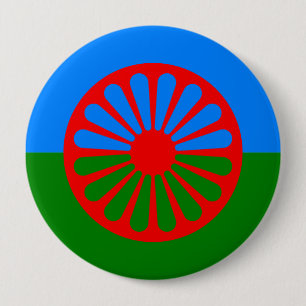 Roma, Indien Button