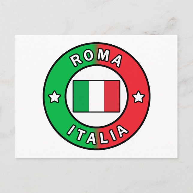 Roma Italia Postkarte (Vorderseite)