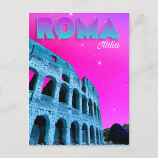 Roma, Italia - Rome, Italy - Colosseum Postcard Postkarte