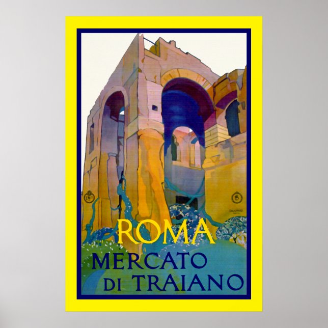 Roma ~ Mercato di Traiano Poster (Vorne)