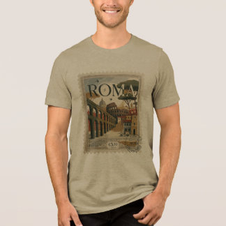 Roma Passeggiata Stamp Art | Italien Reise Geschen Tri-Blend Shirt