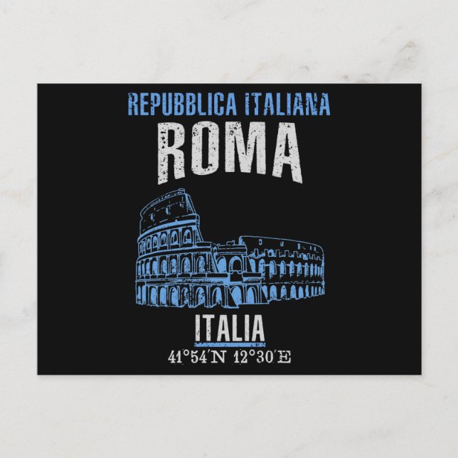 Roma Postkarte (Vorderseite)