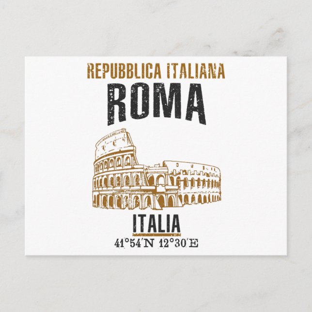 Roma Postkarte (Vorderseite)