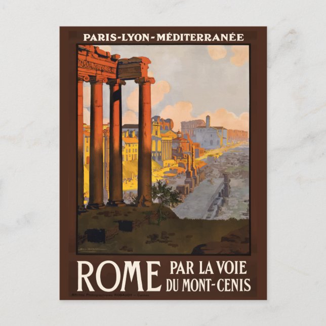 Roma, Rom, Alte Ruinen, Italien Reisen Postkarte (Vorderseite)