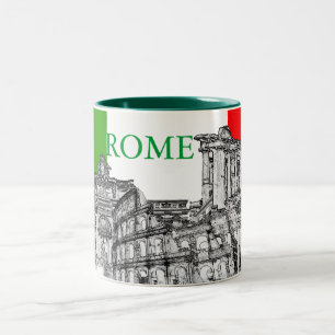 Roma, Rom... Reiseartikel Zweifarbige Tasse