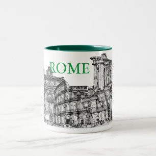Roma, Rom... Reiseartikel Zweifarbige Tasse