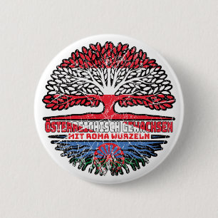 Roma Romani Österreichisch Baum Wurzel Button