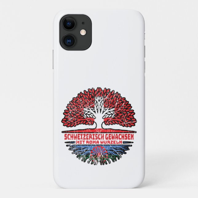 Roma Romani Schweizer Baum Wurzel Case-Mate iPhone Hülle (Rückseite)
