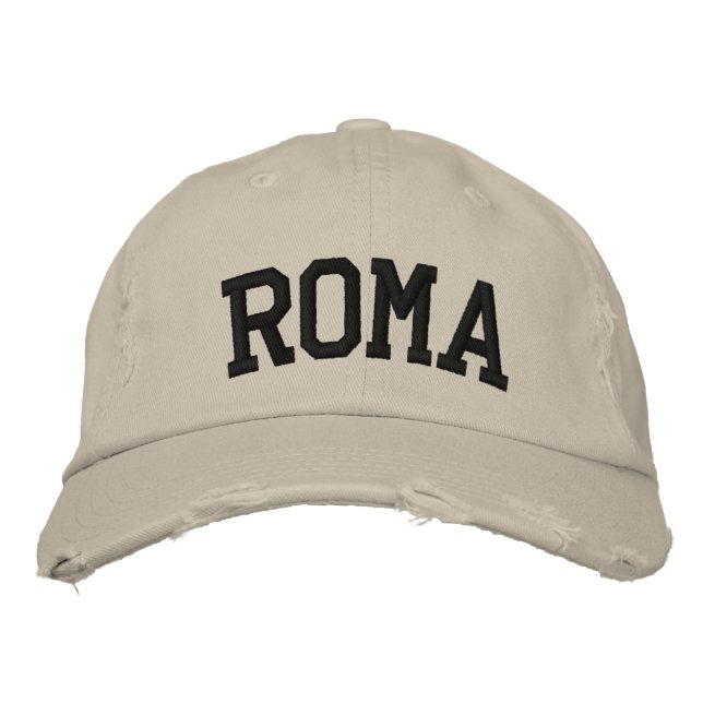 Roma-StickHat Bestickte Kappe (Vorderseite)