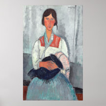 Roma Woman - Amedeo Modigliani Fine Art Poster