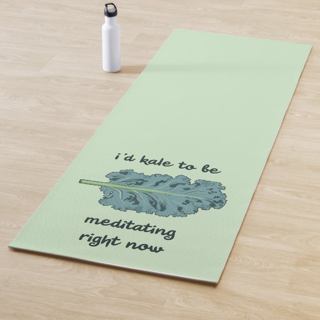 "Romaine Calm - Lettuce Meditate" Puff Yogamatte (Beispiel)