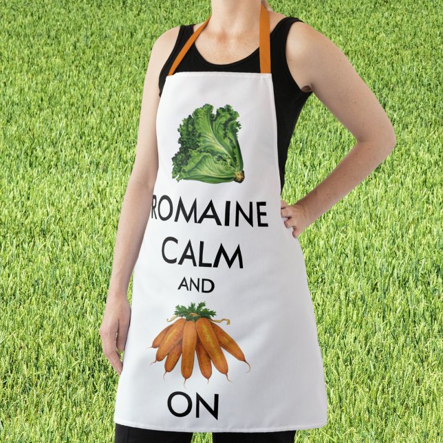 Romaine (Lettuce) Calm und Carrot on Schürze (Von Creator hochgeladen)