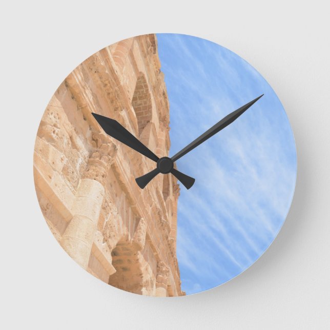 Roman Ampitheatre Runde Wanduhr (Vorderseite)