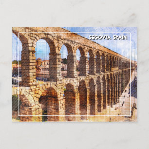 Roman Aqueduct, Segovia. Spanien. Postkarte