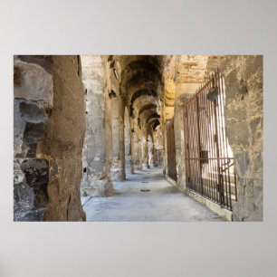 Roman Arena Hallway, Frankreich Poster