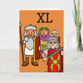 Roman Army Fortieth Birthday Greetings Card Karte