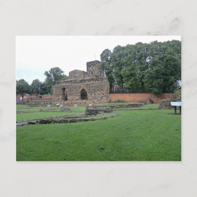 Roman Bathhouse in Leicester Postkarte (Vorderseite)