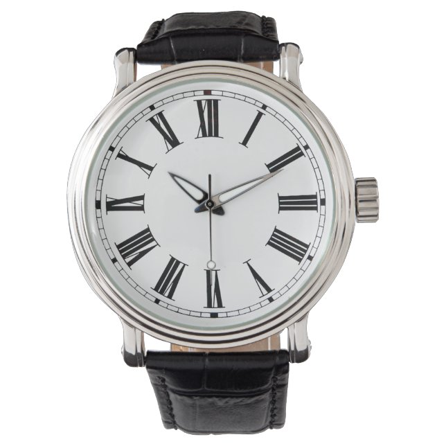 Roman Black Wrist Watch Armbanduhr (Vorderseite)