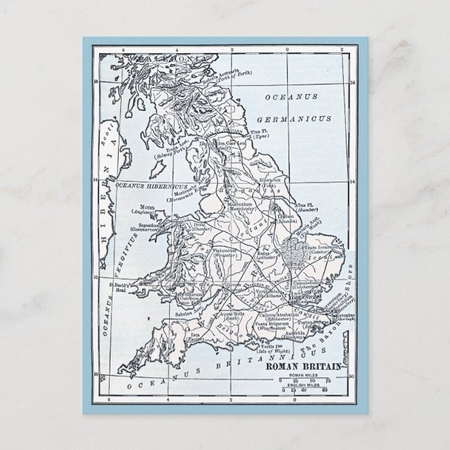 Roman Britain 43 AD Postkarte (Vorderseite)