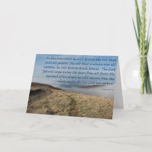 Roman Catholic Old Testament Sympathy Card Karte
